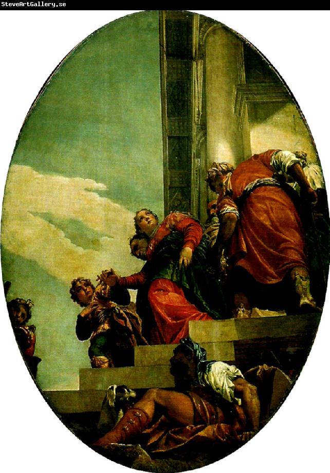 Paolo  Veronese esther brought before abasuerus